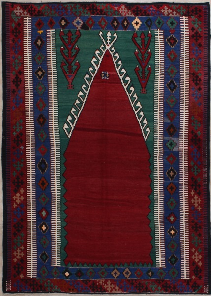 F355 Antique Turkish Konya Obruk Kilim Rug