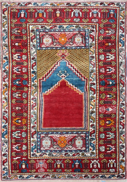 R4425 Antique Turkish Mujur Rug