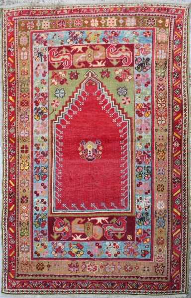 R4420 Antique Turkish Mujur Rug