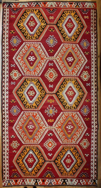R8194 Antique Turkish Mut Kilim Rugs