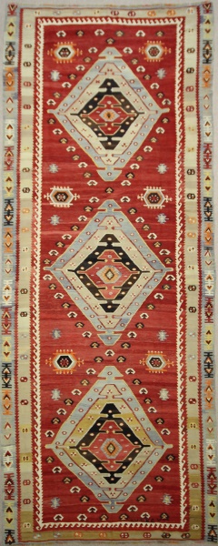 R7636 Antique Turkish Sarkisla Kilim Runner