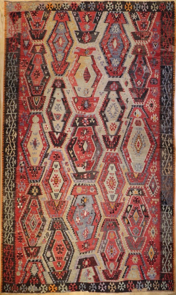 R6585 Antique Turkish Sivas Kilim