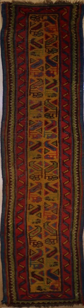 R3298 Antique Turkish Ushak Carpet Runner