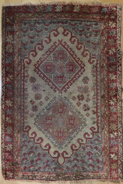 R3396 Antique Turkish Ushak Rug