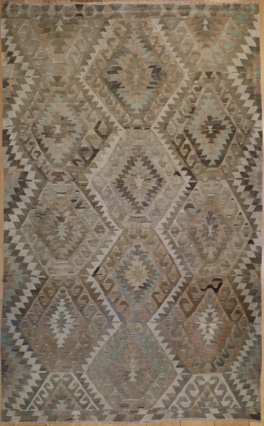 R5854 Antique Ushak Turkish Kilim Rug