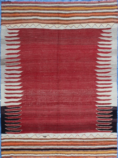 R7134 AntiqueTurkish Kilim Rug