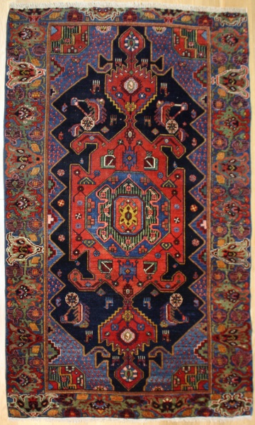 Beautiful Antique Persian Bidjar Carpet R7571