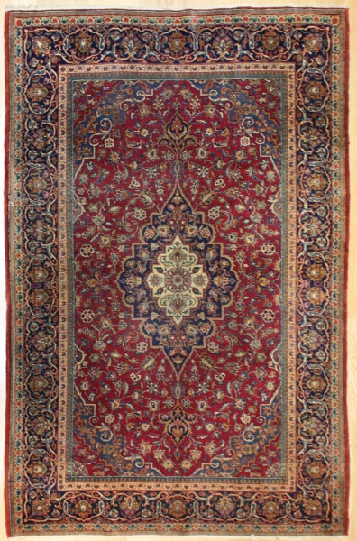  Beautiful Antique Persian Kashan Carpet R7766