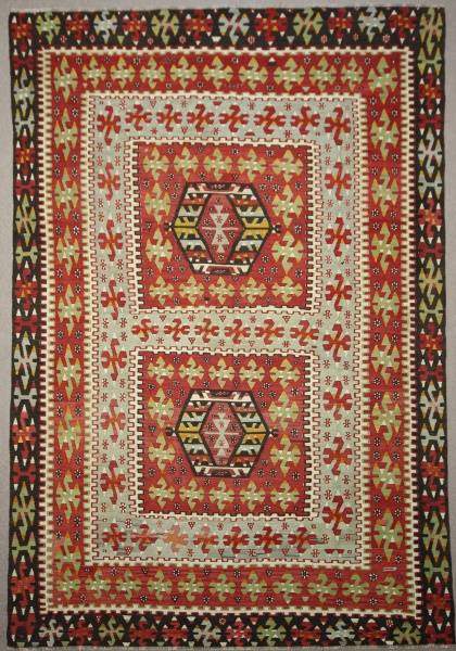R7643 Beautiful Handmade Traditional  Antique Turkish Esme Kilim Rug