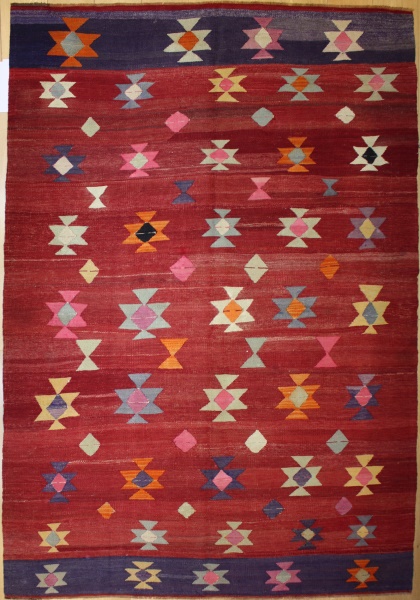 R8039 Beautiful Vintage Kilim Rug