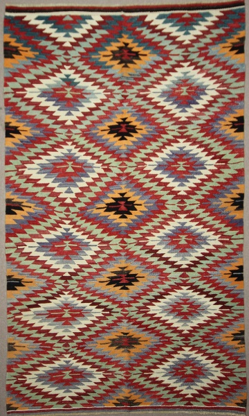 R7883 Vintage Turkish Kilim Rug