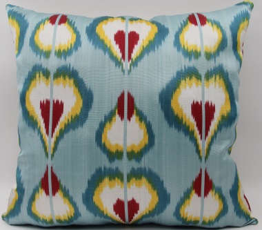 Blue Ikat Silk Cushion Pillow Covers-i166