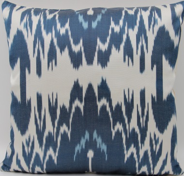 Blue Silk Ikat Cushion Covers - i198