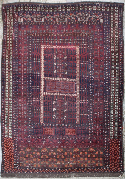 R5306 Antique Turkmenistan Ensi Rug