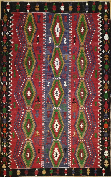 R9159 Flat Weave Kilim Rugs