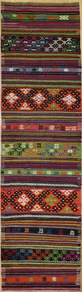 R9163 Flat Weave Turkish Kilim Rug Runner