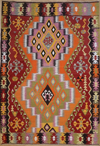 R9141 Flat Weave Turkish Kilim rugs