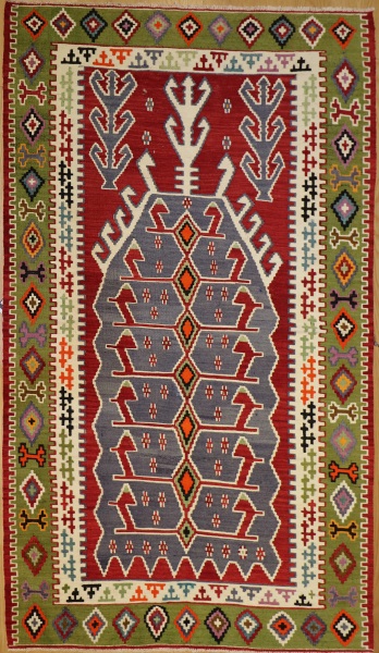 R9166 Flat Weave Turkish Kilim Rugs