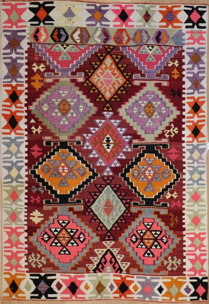 R9168 Flat Weave Turkish Kilim Rugs