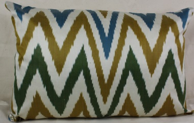 i38 Gorgeous Silk Ikat Cushion Pillow Covers