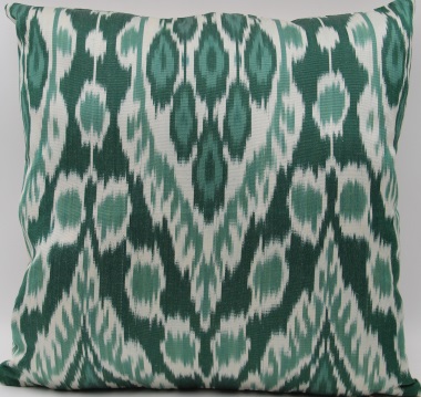 Green Ikat Silk Cushion Pillow Covers-i170