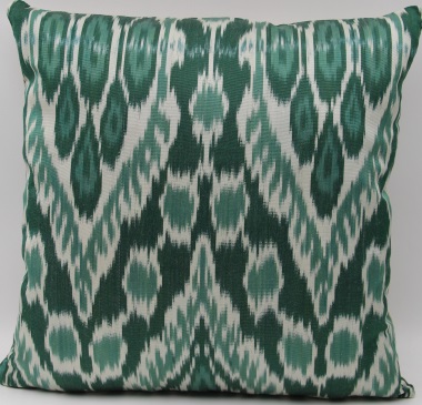 Green Silk Ikat Pillow Covers - i228