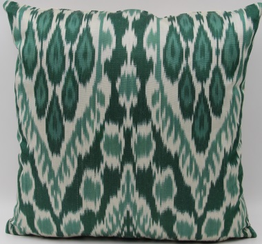 Green Silk Ikat Pillow Covers - i230