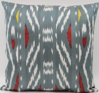 Grey Silk Ikat Cushion Covers - i204