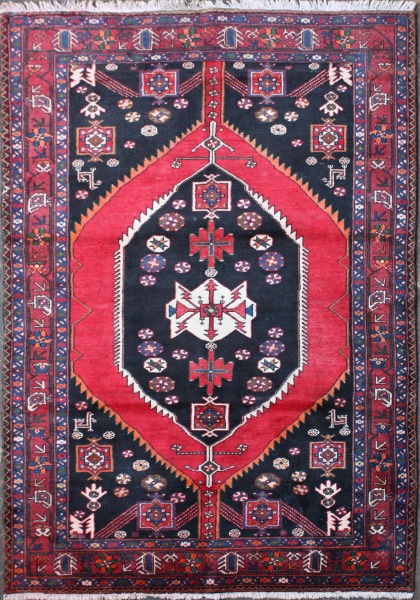 R1411 Old Persian Hamadan Rug