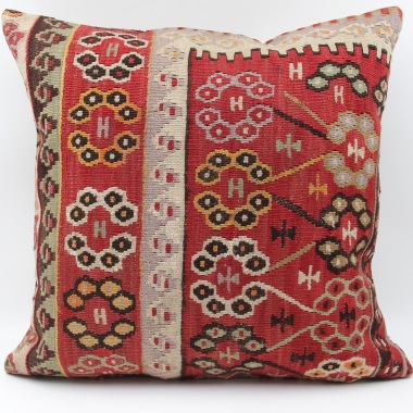 L689 Handmade Antique Turkish Kilim Pillow Cushion Cover