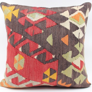 L689 Handmade Antique Turkish Kilim Pillow Cushion Cover