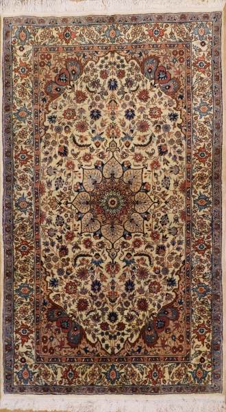 R9375 Handmade Persian Isfahan Rug