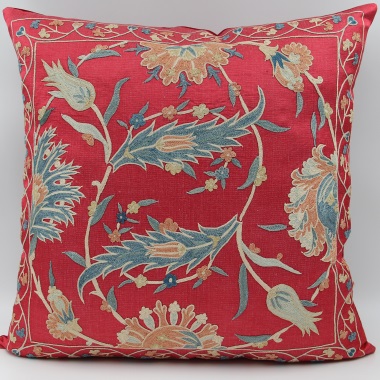 C88 Handmade Silk Suzani Cushion Pillow Cover