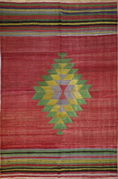 R9088 Handmade Turkish Afyon Kilim Rug