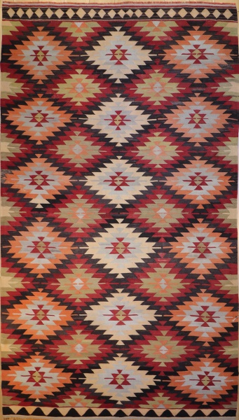 R7816 Handmade Turkish Afyon Kilim Rug