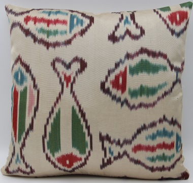 i176 Ikat Silk Cushion Pillow Covers