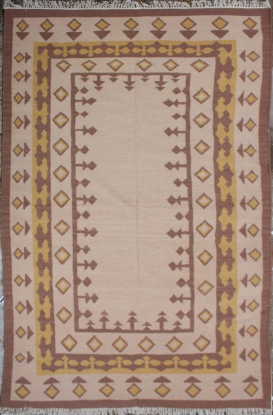 R7452 Indian Dhurrie Kilim Rug