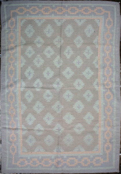 R7453 Indian Dhurrie Kilim Rug