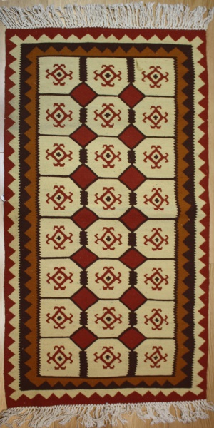 Indian Dhurrie Kilim Rug R7562