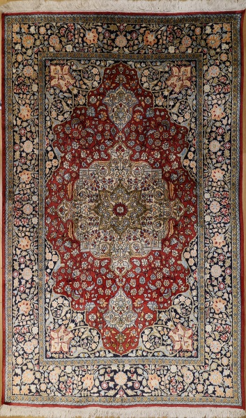 R7761 Indian Kashmir Silk Rug