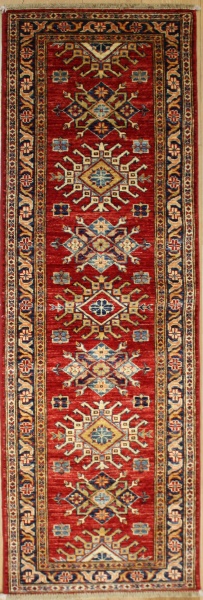 R8827 Kazak Traditional Wool Hallway Runners