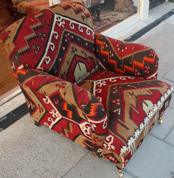 KC2 Antique Turkish Kilim Chair