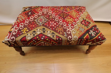 R7005 Kilim Covered Stool Table