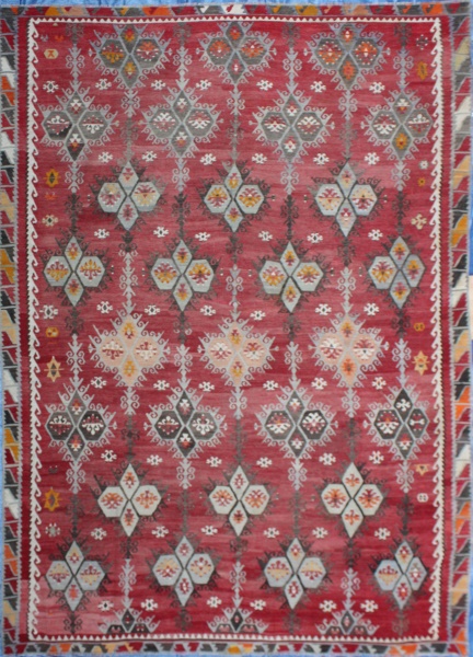 R7106 Kilim large wool rug