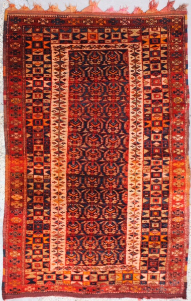 R6893 Old Kurdish Rug