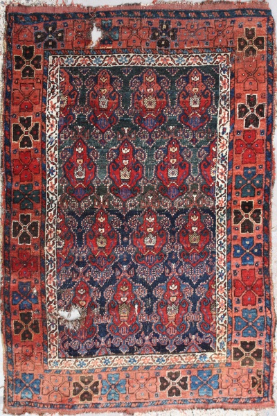 Antique Persian Kurdish Rug R6913