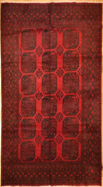 R9304 Large Afghan Red Carpet