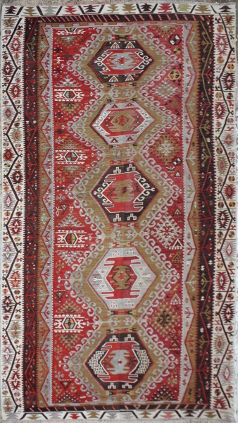 R6609 Large Antique Kilim Rug