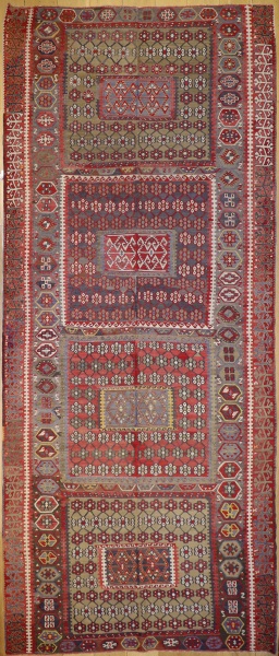 R7648 Large Antique Turkish Kilim Rugs