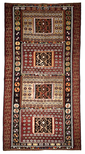 Large Turkish Kilim Rug